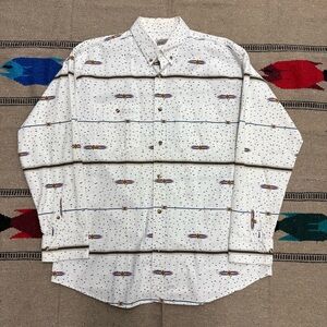 Vintage Western Aztec Cotton Button Up